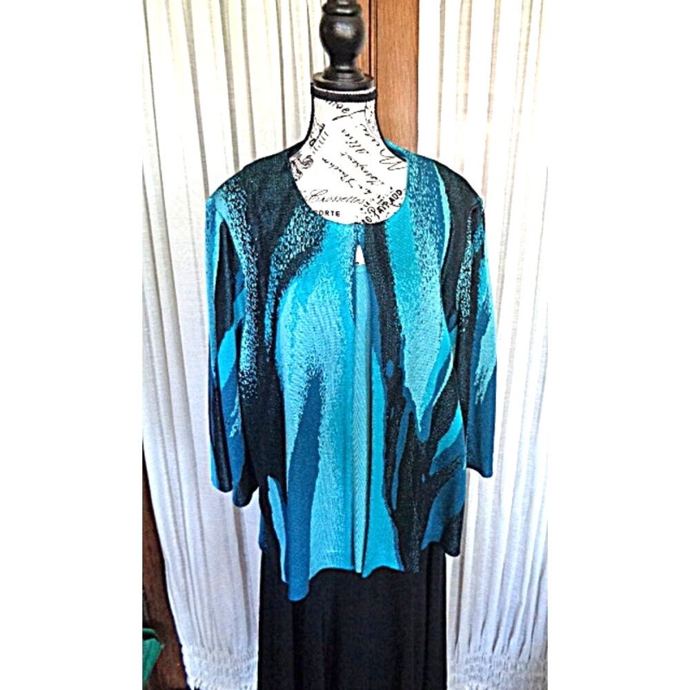 Ming Wang 2 pc Sleeveless Top / Matching Jacket 1X